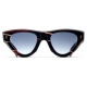 Cutler & Gross - 9926 Cat Eye Sunglasses - Striped Brown Havana - Luxury - Cutler & Gross Eyewear