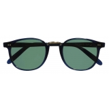 Cutler & Gross - 1007 Round Sunglasses - Classic Navy Blue - Luxury - Cutler & Gross Eyewear