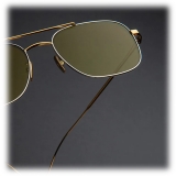 Cutler & Gross - 0003 Aviator Sunglasses - Yellow Gold 24K + Rhodium 18K - Luxury - Cutler & Gross Eyewear
