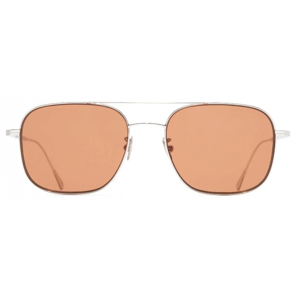 Cutler & Gross - 0003 Aviator Sunglasses - White Gold Rhodium 18K - Luxury - Cutler & Gross Eyewear