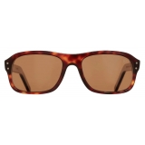 Cutler & Gross - 0847 Kingsman Aviator Sunglasses - Dark Turtle - Luxury - Cutler & Gross Eyewear