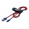 Tribe - Superman - DC Comics - Lightning USB Cable - Data Transmission and Charging Apple, iPhone - MFi Certified - 120 cm