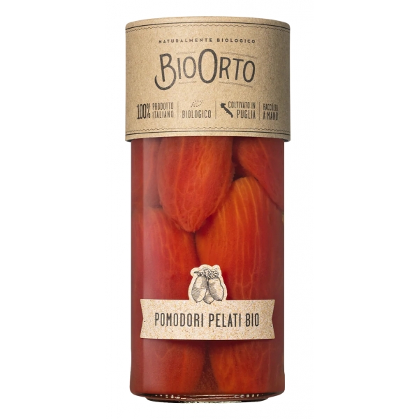 BioOrto - Organic Peeled Tomatoes - Organic Preserved Foods - 550 g