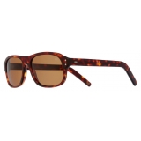 Cutler & Gross - 0847V2 Kingsman Aviator Sunglasses - Dark Turtle Havana - Luxury - Cutler & Gross Eyewear