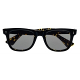 Cutler & Gross - 9101 Square Sunglasses - Black on Havana - Luxury - Cutler & Gross Eyewear