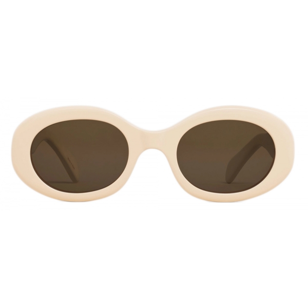 Céline - Triomphe 01 Sunglasses in Acetate - Ivory - Sunglasses - Céline Eyewear
