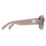 Céline - Triomphe 04 Sunglasses in Acetate - Milky Hazelnut - Sunglasses - Céline Eyewear
