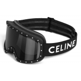 Céline - Maschera da Sci in Plastica con Cristalli - Nero - Maschera da Sci - Céline Eyewear