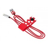 Tribe - Minnie Mouse - Disney - Lightning USB Cable - Data Transmission and Charging for Apple, iPhone - MFi Certified - 120 cm