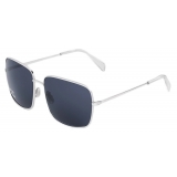 Céline - Triomphe Rhinestone 01 Sunglasses in Metal with Crystals - Silver Grey - Sunglasses - Céline Eyewear
