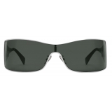 Céline - Triomphe Metal Racer Sunglasses in Metal - Silver Smoke - Sunglasses - Céline Eyewear