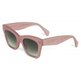 Céline - Cat Eye S004 Sunglasses in Acetate - Pink Glitter - Sunglasses - Céline Eyewear