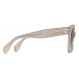 Céline - Oversized S002 Sunglasses in Acetate - Silver Glitter - Sunglasses - Céline Eyewear