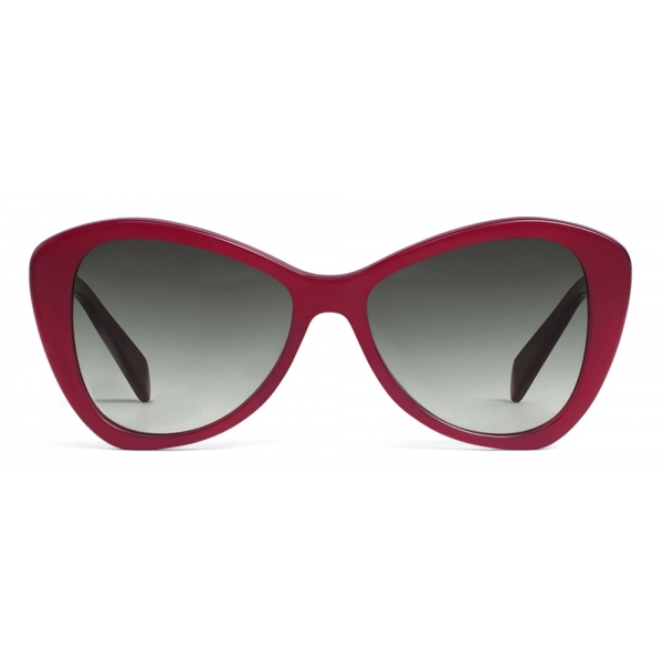 Céline - Butterfly S270 Sunglasses in Acetate - Milky Burgundy - Sunglasses - Céline Eyewear