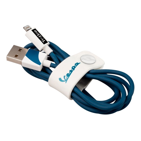 Tribe - Biancospino - Vespa - Lightning USB Cable - Data Transmission and Charging for Apple, iPhone - MFi Certified - 120 cm