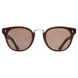 Cutler & Gross - 1336 Kingsman Round Sunglasses - Dark Turtle - Luxury - Cutler & Gross Eyewear