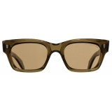 Cutler & Gross - 1391 Rectangle Sunglasses - Olive - Luxury - Cutler & Gross Eyewear