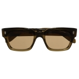 Cutler & Gross - 1391 Rectangle Sunglasses - Olive - Luxury - Cutler & Gross Eyewear