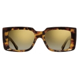 Cutler & Gross - 1369 Rectangle Sunglasses - Sticky Toffee - Luxury - Cutler & Gross Eyewear