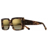 Cutler & Gross - 1369 Rectangle Sunglasses - Sticky Toffee - Luxury - Cutler & Gross Eyewear