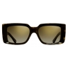 Cutler & Gross - 1369 Rectangle Sunglasses - Aztec on Black - Luxury - Cutler & Gross Eyewear