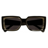 Cutler & Gross - 1369 Rectangle Sunglasses - Black and Horn - Luxury - Cutler & Gross Eyewear