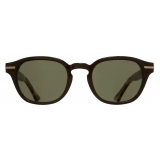 Cutler & Gross - 1356 Round Sunglasses - Black Taxi on Camo - Luxury - Cutler & Gross Eyewear