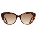 Cutler & Gross - 1350 Cat Eye Sunglasses - Sticky Toffee - Luxury - Cutler & Gross Eyewear