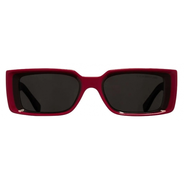Cutler & Gross - 1368 Rectangle Sunglasses - Red on Black - Luxury - Cutler & Gross Eyewear