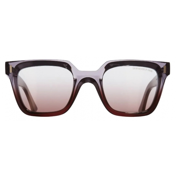 Cutler & Gross - 1305 Square Sunglasses - Reverse Grad Sherry - Luxury - Cutler & Gross Eyewear