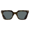 Cutler & Gross - 1305 Square Sunglasses - Green Camo on Black - Luxury - Cutler & Gross Eyewear