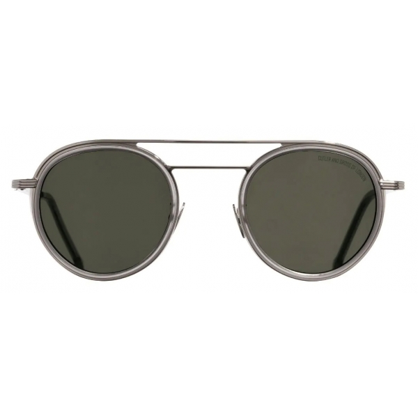 Cutler & Gross - 1270 Round Sunglasses - Matt Smoky Quartz - Luxury - Cutler & Gross Eyewear