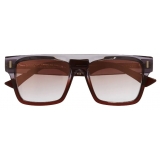 Cutler & Gross - 1340 Square Sunglasses - Reverse Grad Sherry - Luxury - Cutler & Gross Eyewear