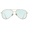 Cutler & Gross - 1266 Gold Plated Aviator Sunglasses - Pale Light Blue - Luxury - Cutler & Gross Eyewear