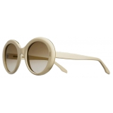 Cutler & Gross - 1327 Oversize Round Sunglasses - Cream - Luxury - Cutler & Gross Eyewear