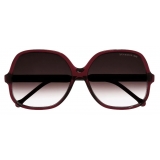 Cutler & Gross - 0811 Square Sunglasses - Bordeaux Red - Luxury - Cutler & Gross Eyewear