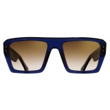 Cutler & Gross - 1375 Rectangle Sunglasses - Classic Navy Blue - Luxury - Cutler & Gross Eyewear