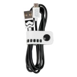 Tribe - Storm Trooper - Star Wars - Cavo Micro USB - Dati e Ricarica per Android, Samsung, HTC, Nokia, Sony - 120 cm