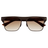 Cutler & Gross - 1366 Square Sunglasses - Matt Brown on Dark Turtle - Luxury - Cutler & Gross Eyewear