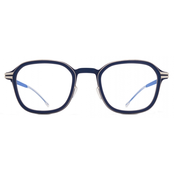 Mykita - Fir - Mylon - Navy Shiny Silver Yale Blue - Mylon Glasses - Optical Glasses - Mykita Eyewear