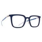 Mykita - Kolding - Mylon - Navy Argento Lucido Blu Yale - Mylon Glasses - Occhiali da Vista - Mykita Eyewear