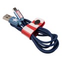 Tribe - Capitan America - Marvel - Micro USB Cable - Data and Charging for Android, Samsung, HTC, Nokia, Sony - 120 cm