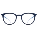 Mykita - Sindal - Mylon - Navy Argento Lucido Blu Yale - Mylon Glasses - Occhiali da Vista - Mykita Eyewear