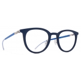 Mykita - Sindal - Mylon - Navy Argento Lucido Blu Yale - Mylon Glasses - Occhiali da Vista - Mykita Eyewear