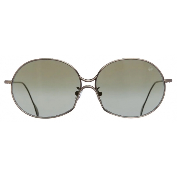 Cutler & Gross - 9002 Kingsman Round Sunglasses - Antique Silver - Luxury - Cutler & Gross Eyewear