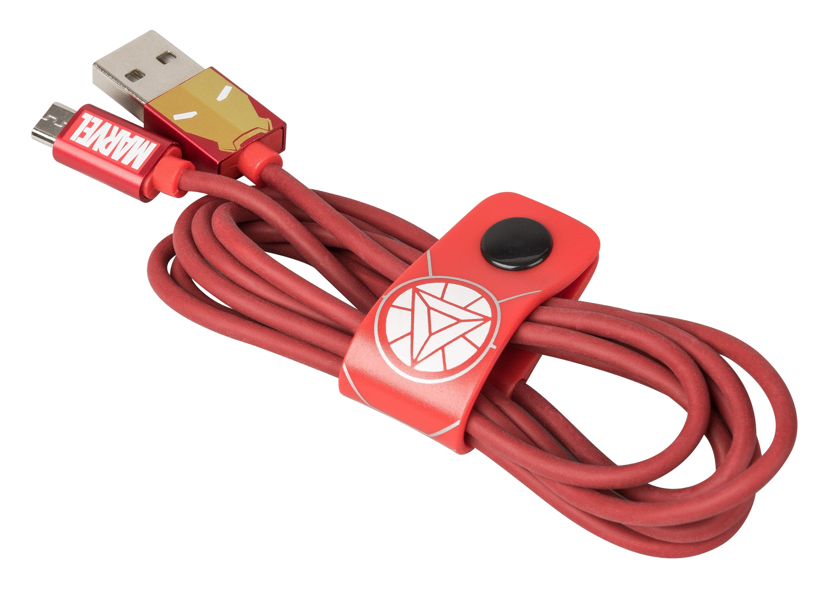 Tribe - Iron Man - Marvel - Cavo Micro USB - Trasmissione Dati e Ricarica  per Android, Samsung, HTC, Nokia, Sony - 120 cm - Avvenice