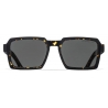Cutler & Gross - 1385 Square Sunglasses - Black on Havana - Luxury - Cutler & Gross Eyewear