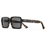 Cutler & Gross - 1385 Square Sunglasses - Black on Havana - Luxury - Cutler & Gross Eyewear