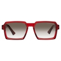 Cutler & Gross - 1385 Square Sunglasses - Crystal Red - Luxury - Cutler & Gross Eyewear