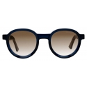 Cutler & Gross - 1384 Round Sunglasses - Classic Navy Blue - Luxury - Cutler & Gross Eyewear